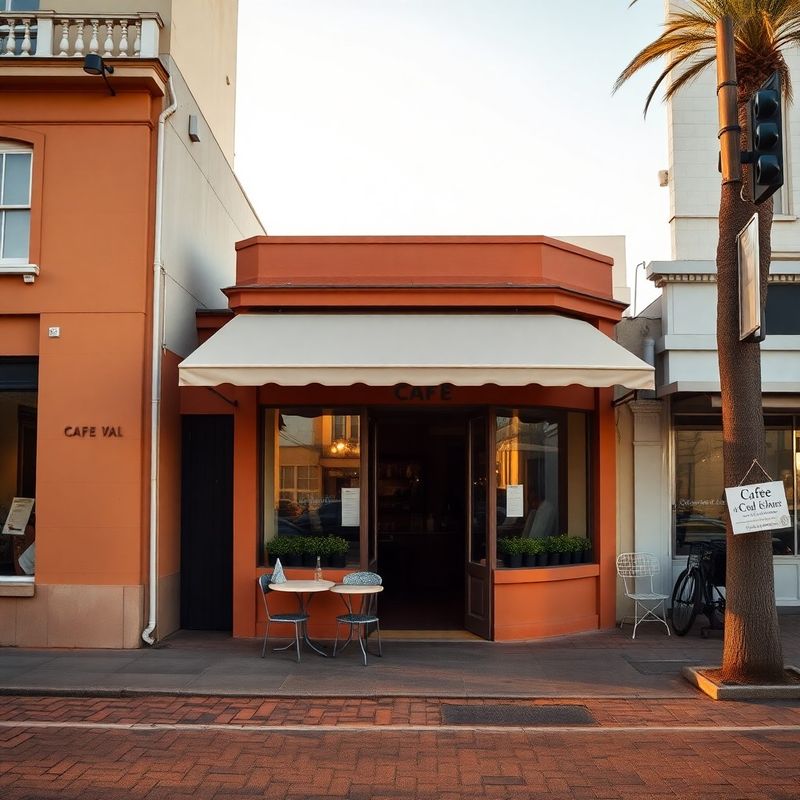 The terracotta facade of Sparkybeta on Donkin Street at golden hour